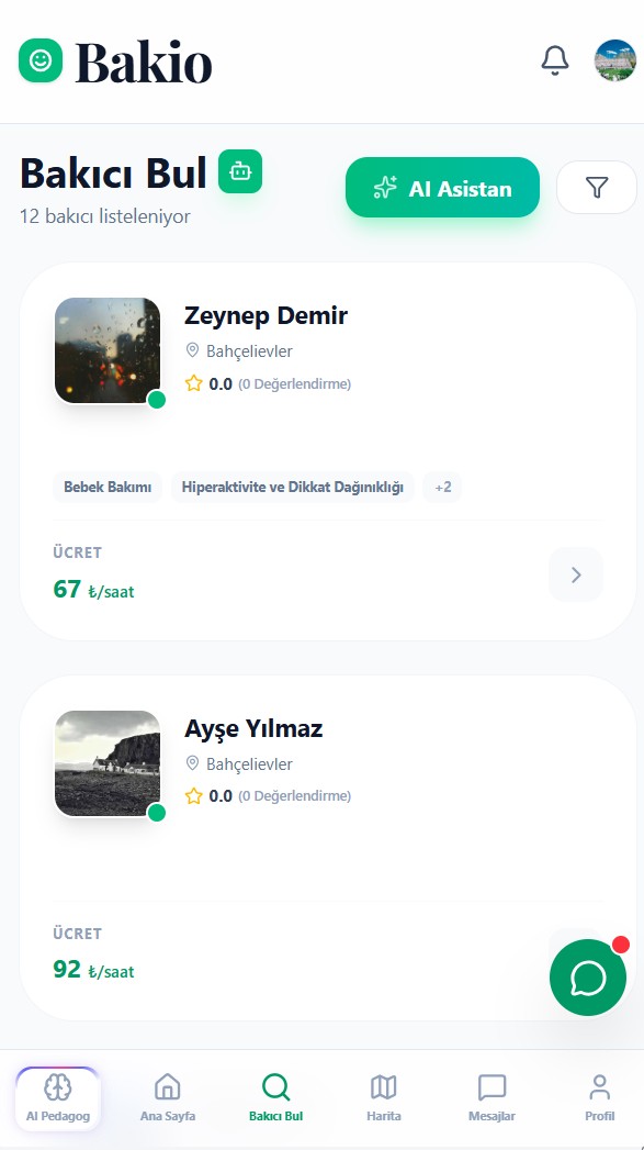 Bakıcı Profilleri Detay
